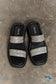Qupid Bright Mind Platform Wedge Rhinestone Sandal Shoes