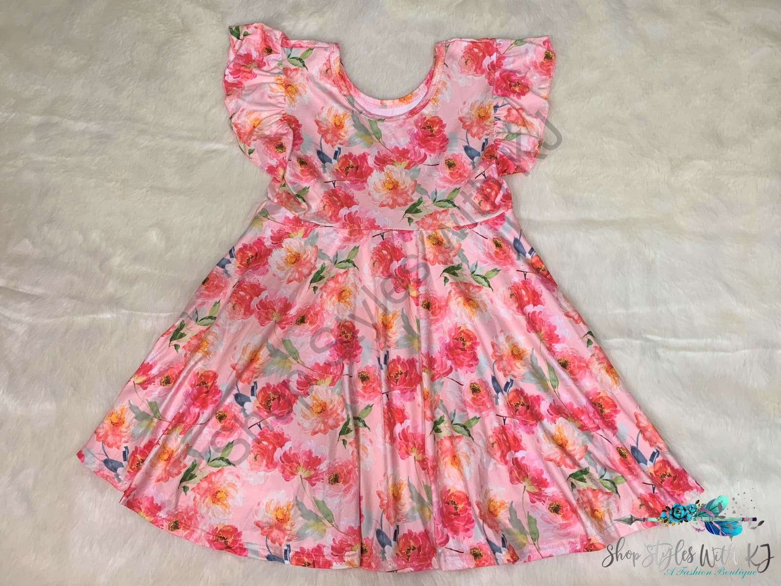 Brushed Rose Among The Thorns Dress Kids