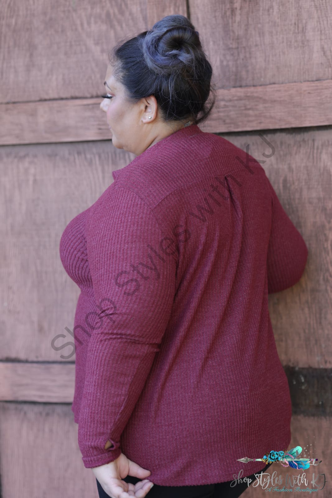 Burgundy Thumbhole Gabby Lastcall