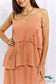 By The River Cascade Ruffle Style Cami Dress In Sherbet Dresses