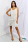 Culture Code By The River Full Size Cascade Ruffle Style Cami Dress In Soft White