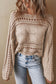 Cable Knit Cropped Sweater - 3 Colors