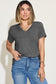 V-Neck High-Low Short Sleeve T-Shirt - 7 Colors