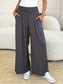 Smocked Wide Waistband Wide Leg Pants - 5 colors