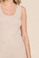 Ribbed Scoop Neck Tank