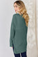 Ribbed Half Button Long Sleeve High-Low T-Shirt - 5 Colors