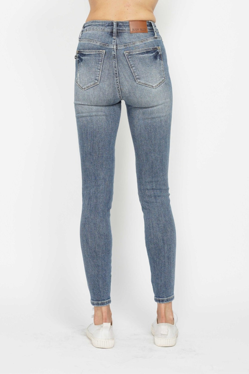 Judy Blue Tummy Control Contrast Wash High Rise Skinny Jeans