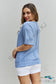 Cater 2 You Swiss Dot Reverse Stitch Short Sleeve Top Shirts & Tops