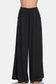 Pleated Linen Blend Wide Leg Pants