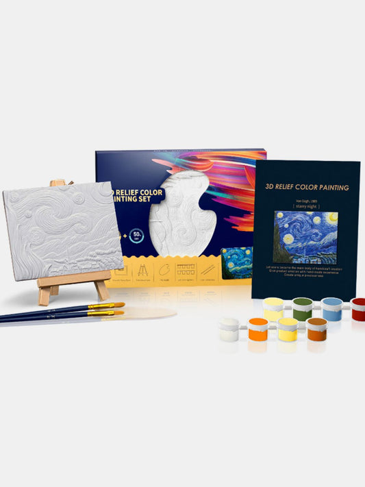 Van Gogh's Starry Night DIY 3D Oil Painting Kit