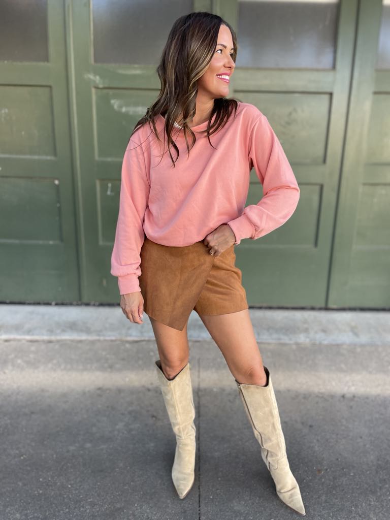 Bow Back Sweatshirt in Three Colors