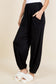 Drawstring Elastic Waist Joggers with Pockets