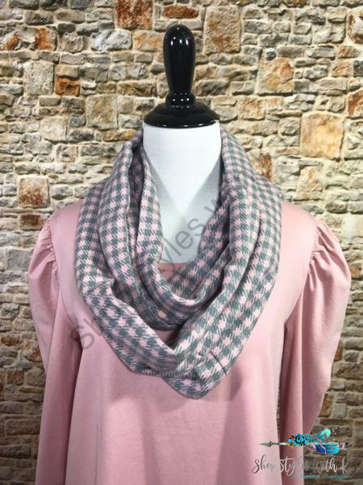 Checkered Infinity Scarf Scarf
