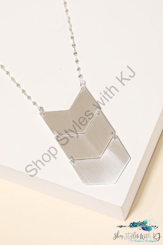 Chevron Pendant Necklace