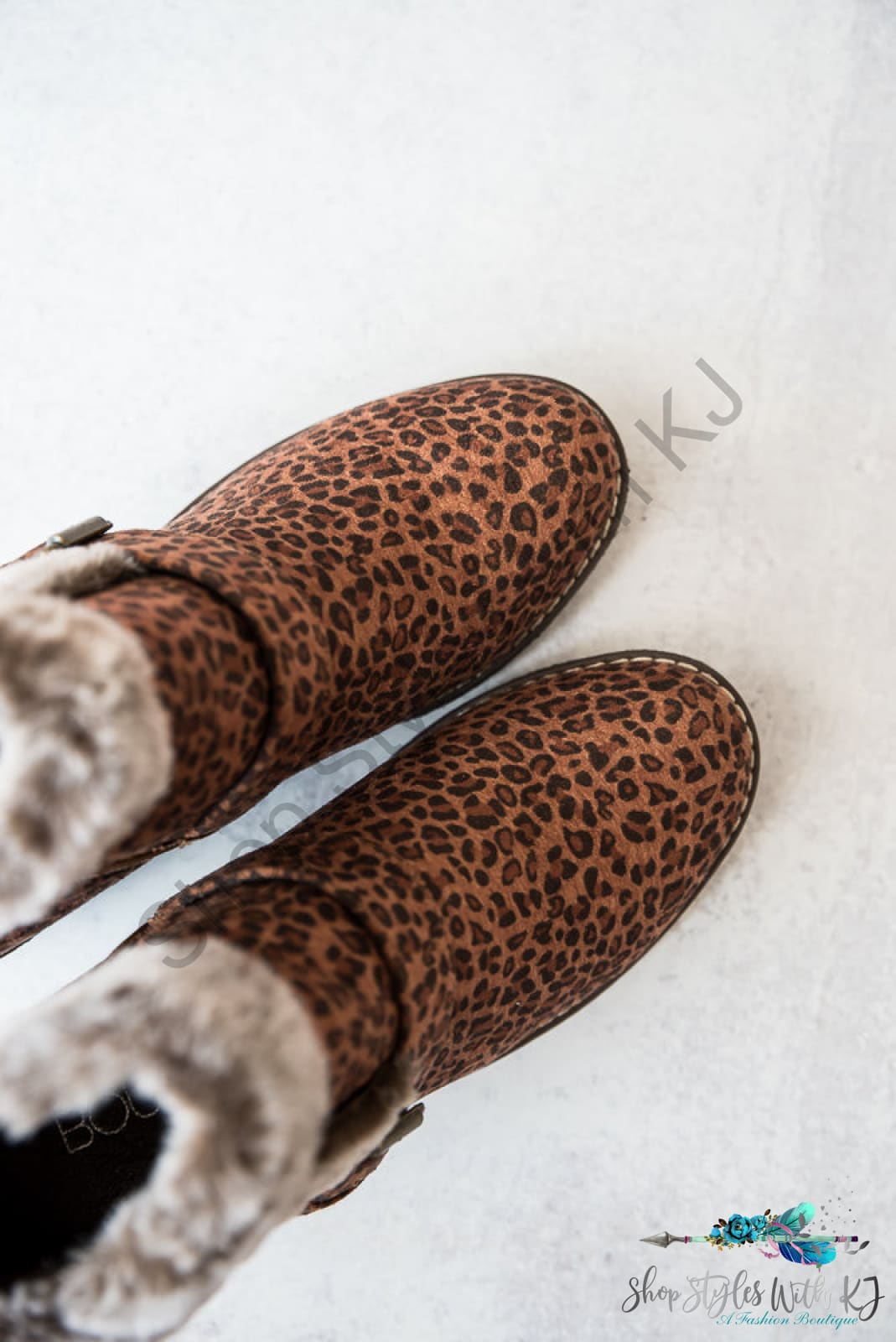 Chilly Leopard Ankle Boots Corkys