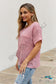 Chunky Knit Short Sleeve Top In Mauve Shirts & Tops