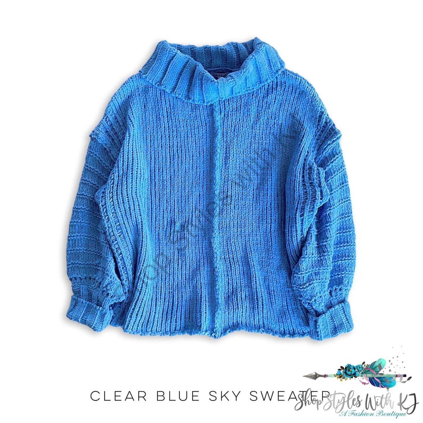 Clear Blue Sky Sweater White Birch