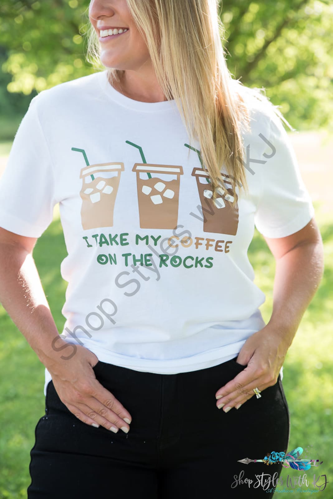 Coffee On The Rocks Graphic Tee Bt