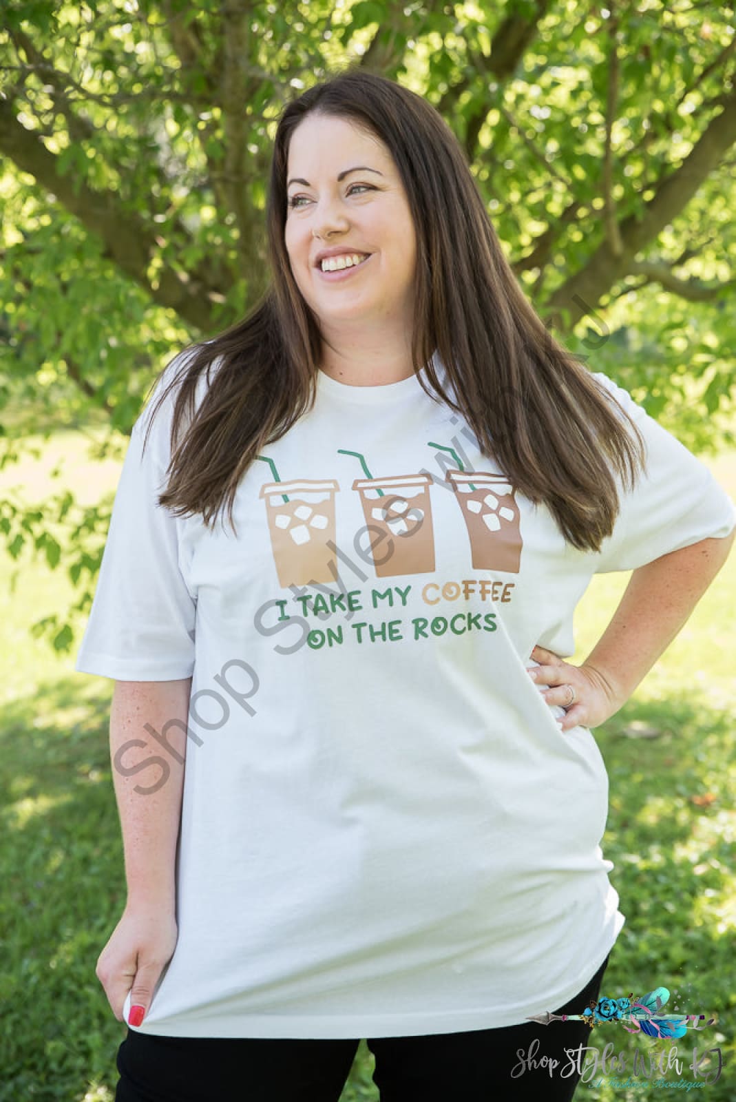 Coffee On The Rocks Graphic Tee Bt