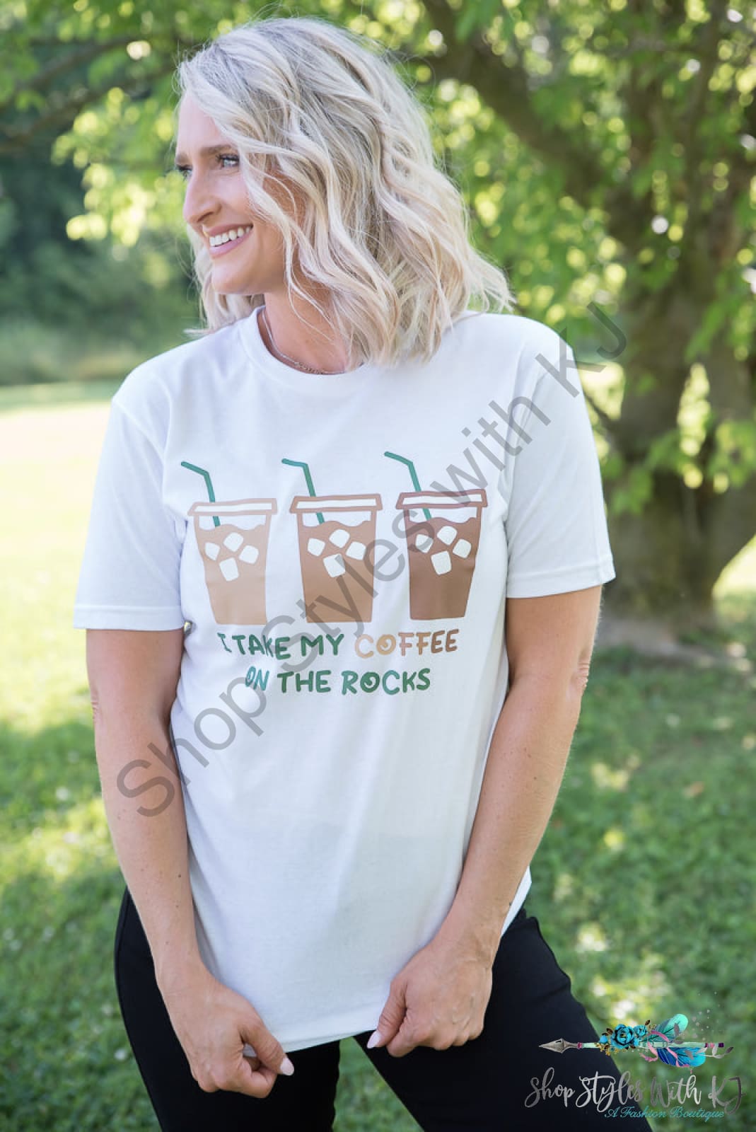 Coffee On The Rocks Graphic Tee Bt