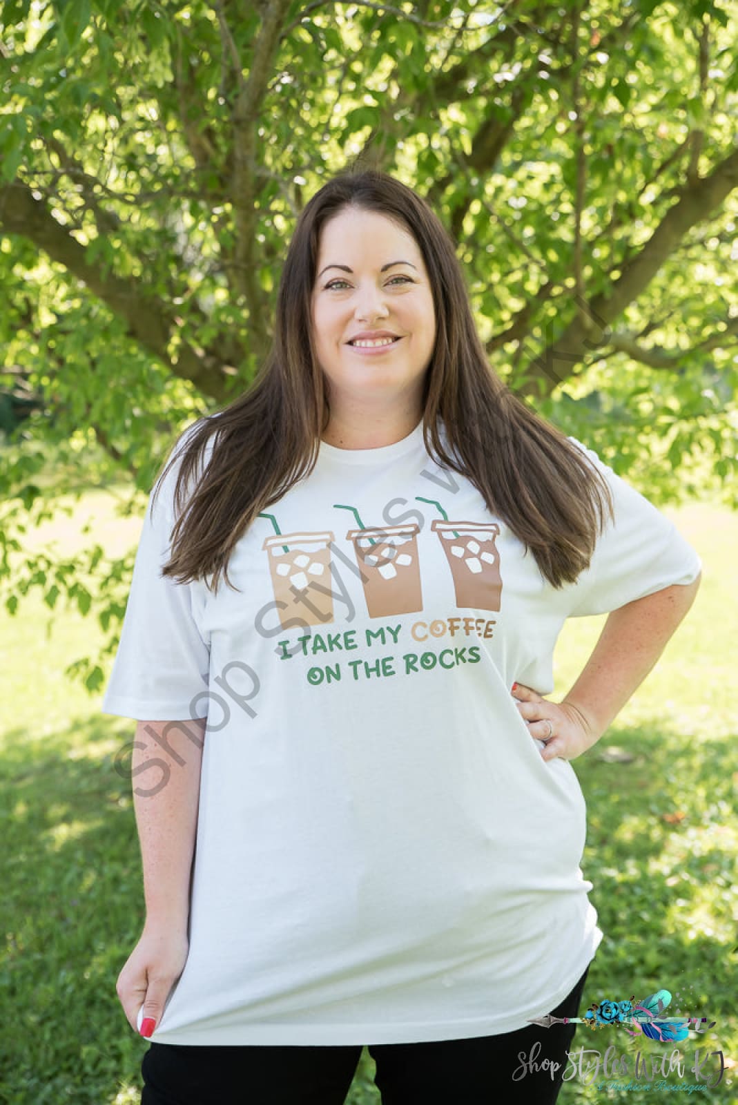 Coffee On The Rocks Graphic Tee Bt