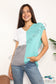 Double Take Color Block V-Neck Knit Top Shirts & Tops