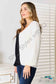 Woven Right Contrast Button-Front V-Neck Cardigan Sweaters & Cardigans