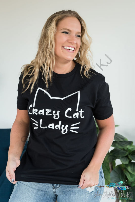 Crazy Cat Lady Graphic Tee Bt