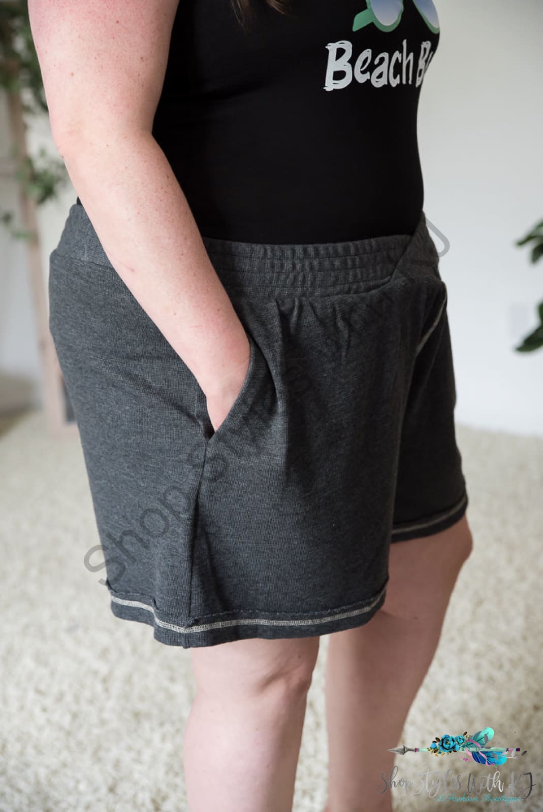 Crossover Charcoal Shorts White Birch