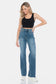 Judy Blue High Waist Tummy Control Cut Raw Hem Straight Jeans
