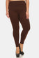 Seamless Fleece Lined Leggings - Coffee