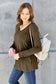 V-Neck Long Sleeve Top - 5 Colors