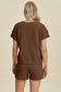 Texture Short Sleeve Top and Shorts Set - 5 Colors