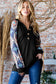 Printed Long Sleeve Hooded Top