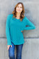V-Neck Long Sleeve Top - 5 Colors