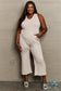 Heyson Dont Get It Twisted Full Size Rib Knit Jumpsuit