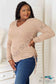 Drawstring Ribbed Long Sleeve T-Shirt Shirts & Tops