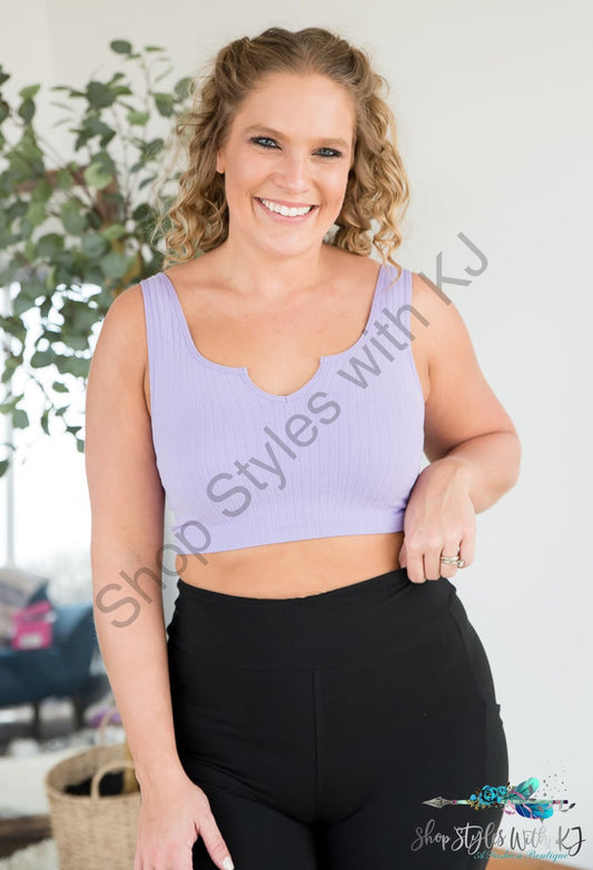 Dream Chaser Crop Top In Lavender Zenana