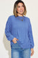 Ribbed Round Neck Long Sleeve T-Shirt - 8 Colors