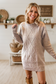 Cable Knit Sweater Dress - 4 Colors