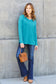 V-Neck Long Sleeve Top - 5 Colors