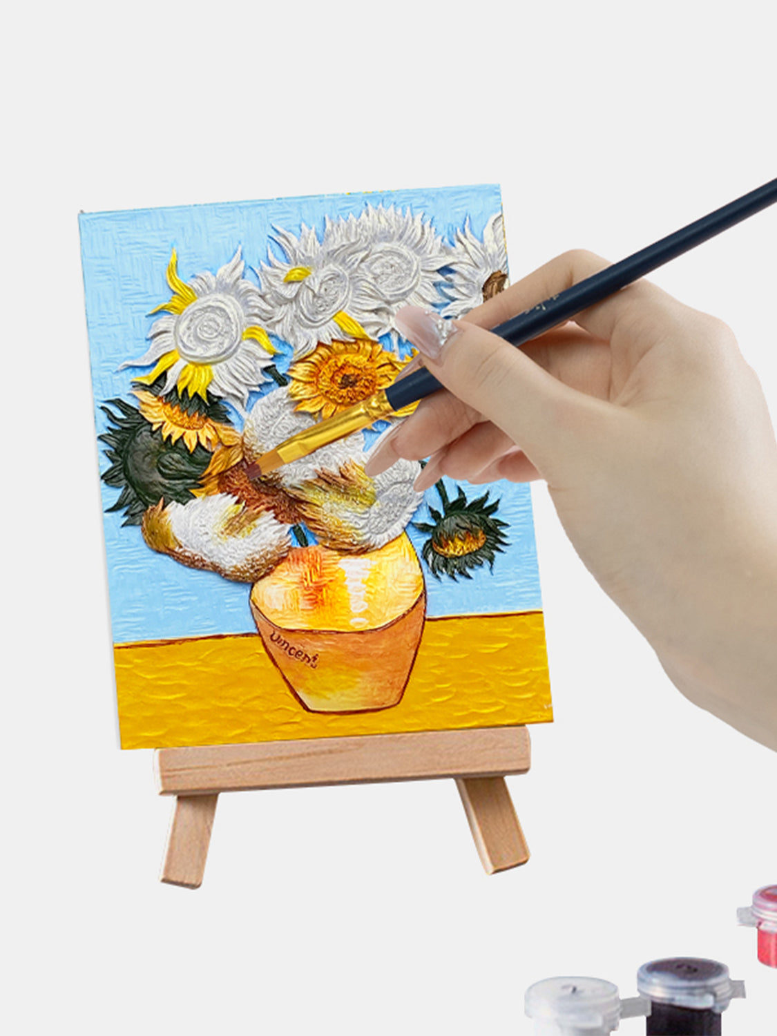 Van Gogh's Sunflowers DIY 3D Oil Painting Kit