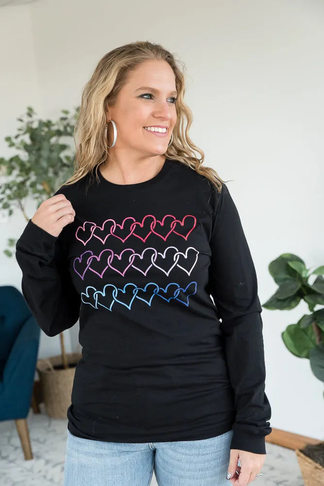 Electric Love Graphic Long Sleeve Tee