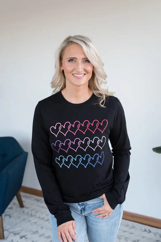 Electric Love Graphic Long Sleeve Tee