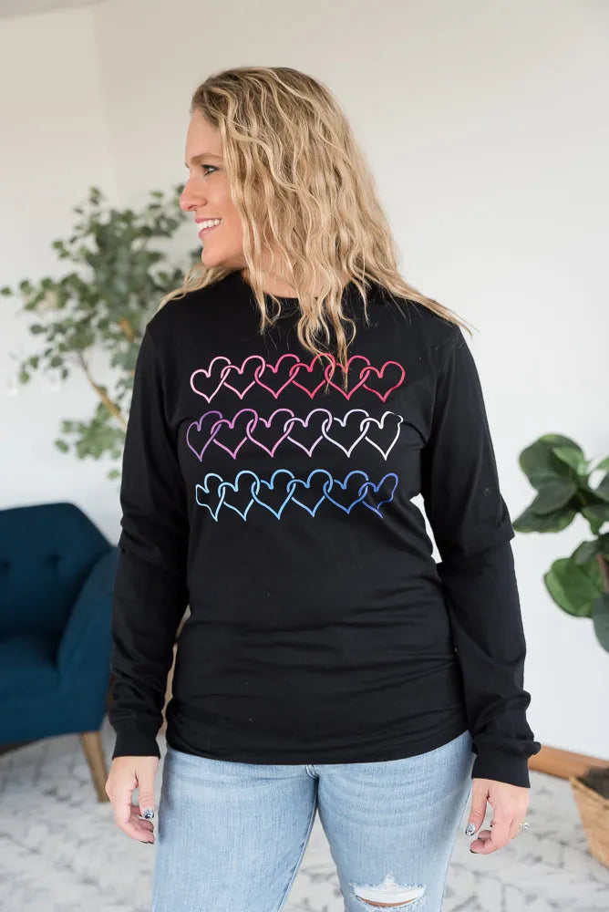 Electric Love Graphic Long Sleeve Tee