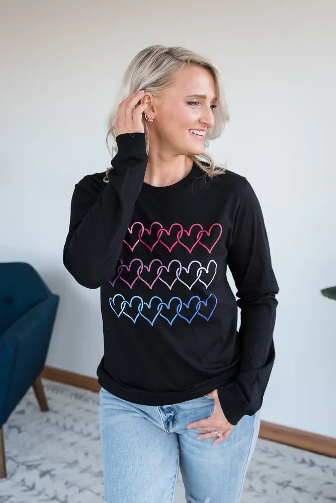 Electric Love Graphic Long Sleeve Tee