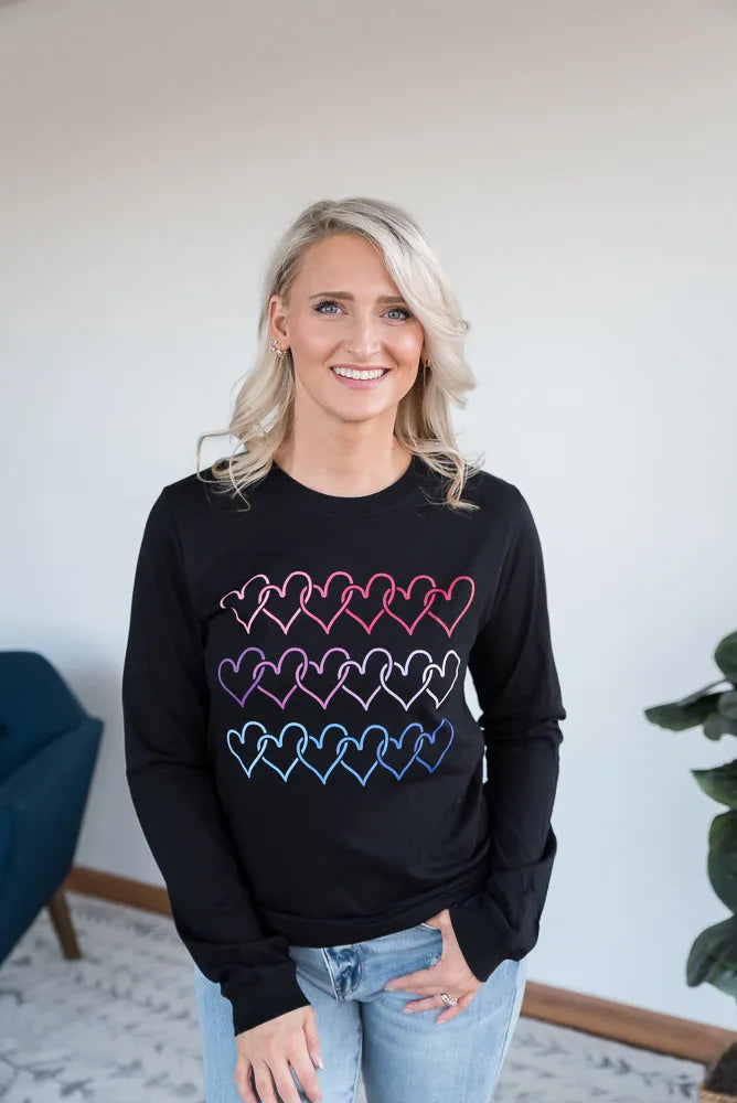 Electric Love Graphic Long Sleeve Tee