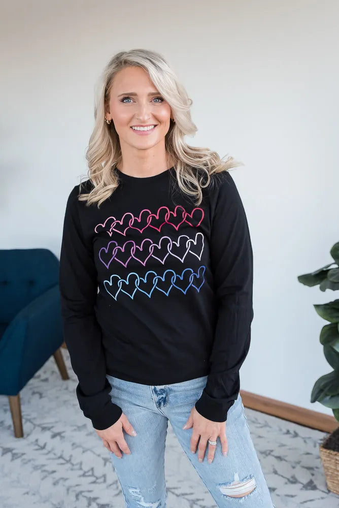 Electric Love Graphic Long Sleeve Tee