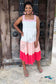 Embellished Beauty Tiered Color Block Dress Summer Sendoff