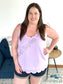 Everyday Scallop Cami In Lavender White Birch